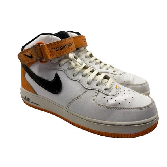 Nike Air Force 1 07 “I Got Next” DV2134-100 White Orange Shoes Sneaker Mens 10.5 main image 7